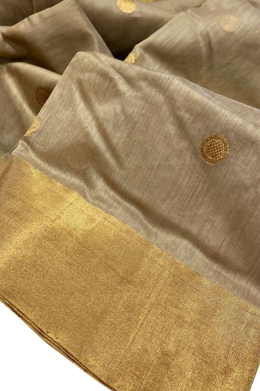 Pastel Soft and Elegant Chanderi Silk Cotton Saree - Luxurion World