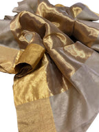 Pastel Soft and Elegant Chanderi Silk Cotton Saree - Luxurion World