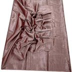 Pink Chanderi Handloom Plain Tissue Silk Saree - Luxurion World
