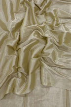 Pastel Chanderi Handloom Plain Tissue Silk Saree - Luxurion World