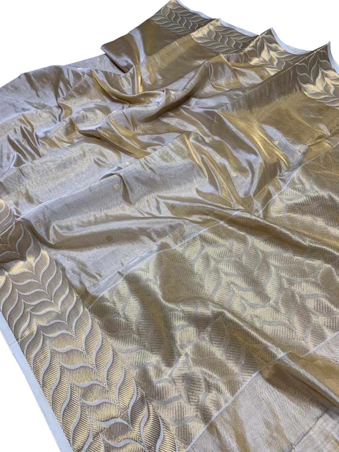 Elegant Pastel Chanderi Handloom Tissue Silk Saree - Luxurion World