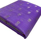 Purple Chanderi Handloom Pure Katan Silk Saree - Luxurion World