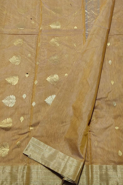 Pastel Chanderi Handloom Cotton Silk Saree - Luxurion World