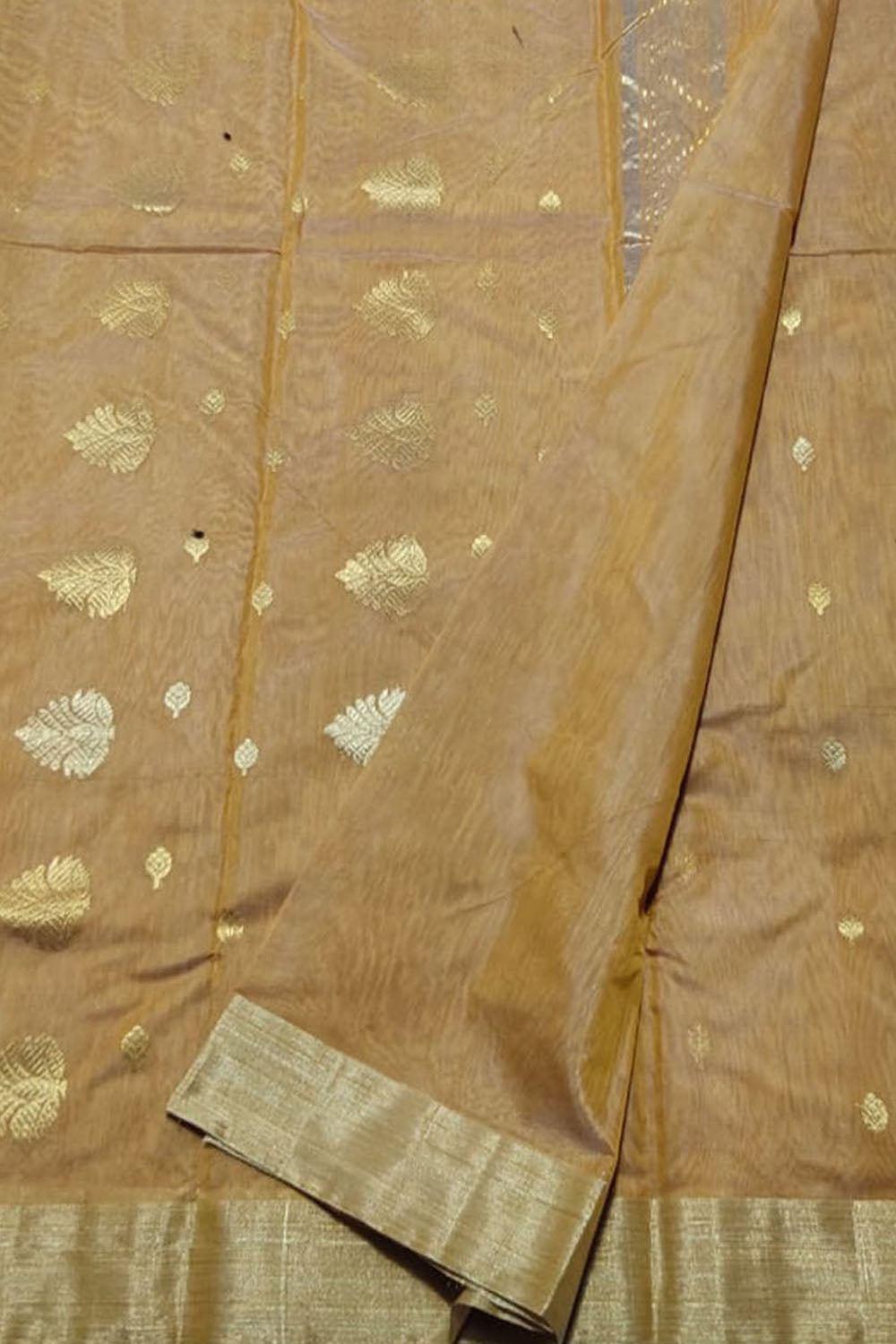 Pastel Chanderi Handloom Cotton Silk Saree - Luxurion World