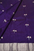 Regal Charm: Elegant Purple Chanderi Handloom Silk Saree, a Timeless Classic - Luxurion World