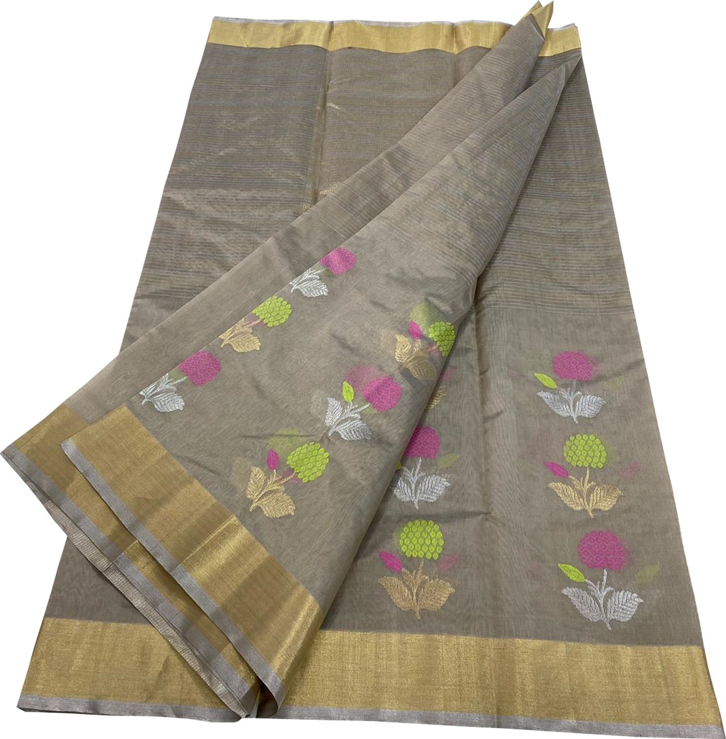 Elegant Pastel Chanderi Handloom Silk Saree: A Timeless Classic - Luxurion World