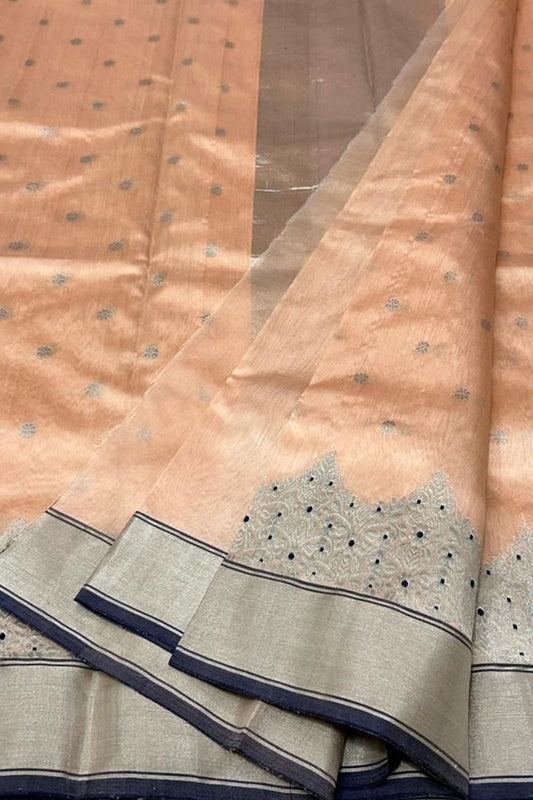 Elegant Pastel Chanderi Handloom Silk Saree: A Timeless Classic - Luxurion World
