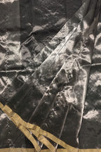 Elegant Black Chanderi Handloom Pure Tissue Saree - Luxurion World