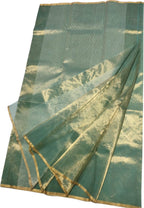 Exquisite Green Chanderi Handloom Pure Tissue Saree: A Timeless Elegance - Luxurion World