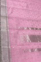 Elegant Pink Chanderi Handloom Katan Silk Saree - Luxurion World