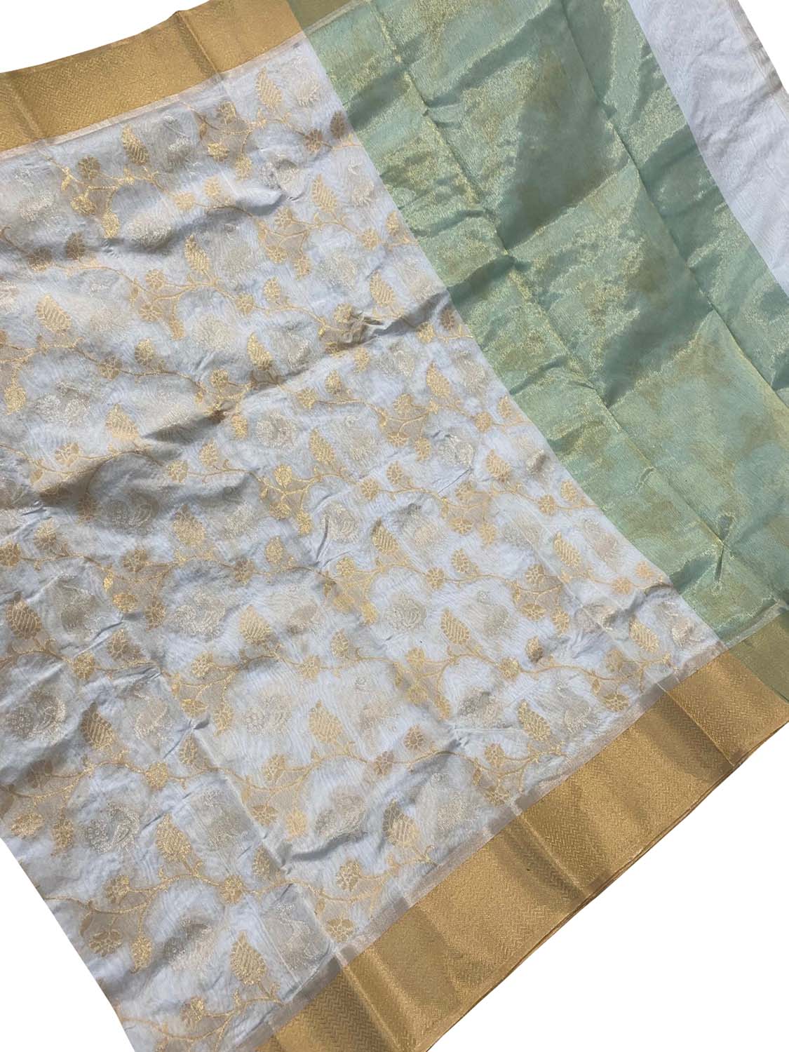 Pastel Chanderi Handloom Pure Silk Saree - Luxurion World