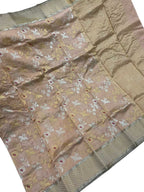 Pastel Chanderi Handloom Pure Silk Saree - Luxurion World