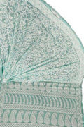Blue Hand Embroidered Chikankari Chiffon Georgette Saree - Luxurion World