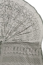 Grey Hand Embroidered Chikankari Chiffon Georgette Saree - Luxurion World