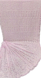 Pink Hand Embroidered Chikankari Chiffon Georgette Saree - Luxurion World