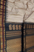 Pastel Gadwal Handloom Sico Saree - Luxurion World