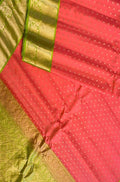 Pink Handloom Gadwal Pure Silk Saree - Luxurion World