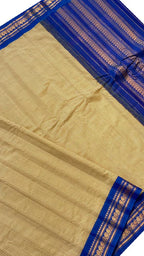 Pastel Handloom Gadwal Silk Cotton Saree - Luxurion World