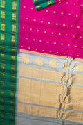 Exquisite Pink Gadwal Handloom Pure Silk Saree: A Timeless Elegance - Luxurion World