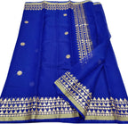 Blue Gota Patti Work Kota Doria Saree - Luxurion World