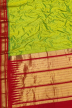 Green Ilkal Handloom Pure Silk Saree - Luxurion World