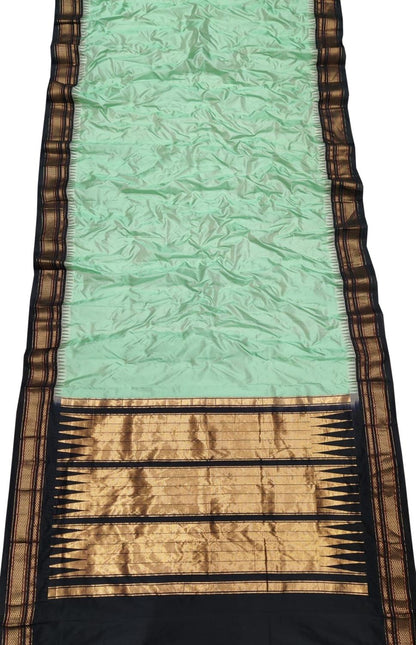 Green Ilkal Handloom Pure Silk Saree - Luxurion World