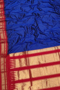 Blue Ilkal Handloom Pure Silk Saree - Luxurion World