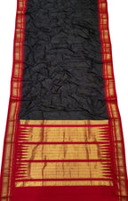 Black Ilkal Handloom Pure Silk Saree - Luxurion World