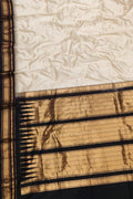 Off White Ilkal Handloom Pure Silk Saree - Luxurion World