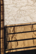Off White Ilkal Handloom Pure Silk Saree - Luxurion World