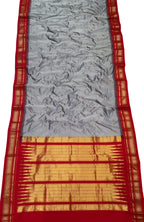 Grey Ilkal Handloom Pure Silk Saree - Luxurion World
