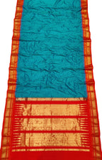 Blue Ilkal Handloom Pure Silk Saree - Luxurion World
