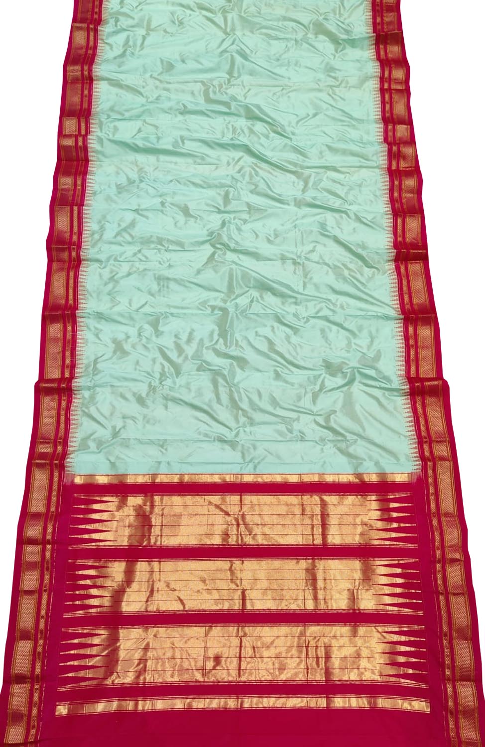 Green Ilkal Handloom Pure Silk Saree - Luxurion World