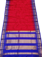 Red Ilkal Handloom Pure Silk Saree - Luxurion World