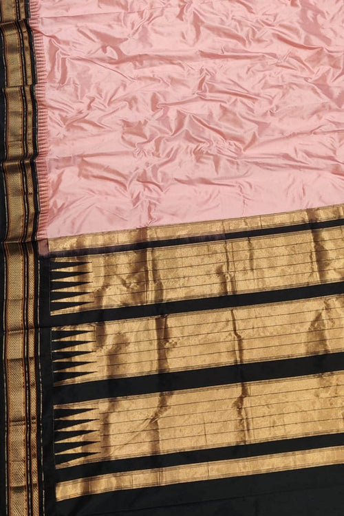 Pink Ilkal Handloom Pure Silk Saree - Luxurion World