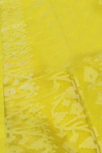 Exquisite Yellow Handloom Jamdani Muslin Saree - Perfect for Any Occasion - Luxurion World