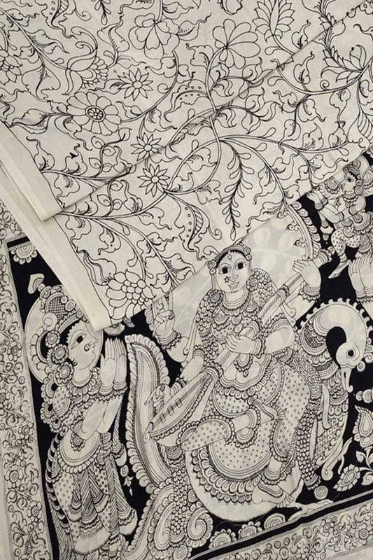 Elegant and Timeless: Hand Painted Chennur Silk Saree