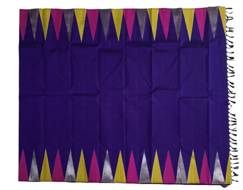 Blue Kanjeevaram Handloom Pure Silk Saree - Luxurion World