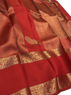 Red Kanjeevaram Handloom Silk Saree - Pure Elegance for Any Occasion - Luxurion World