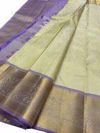 Pastel Kanjeevaram Handloom Pure Silk Saree - Luxurion World