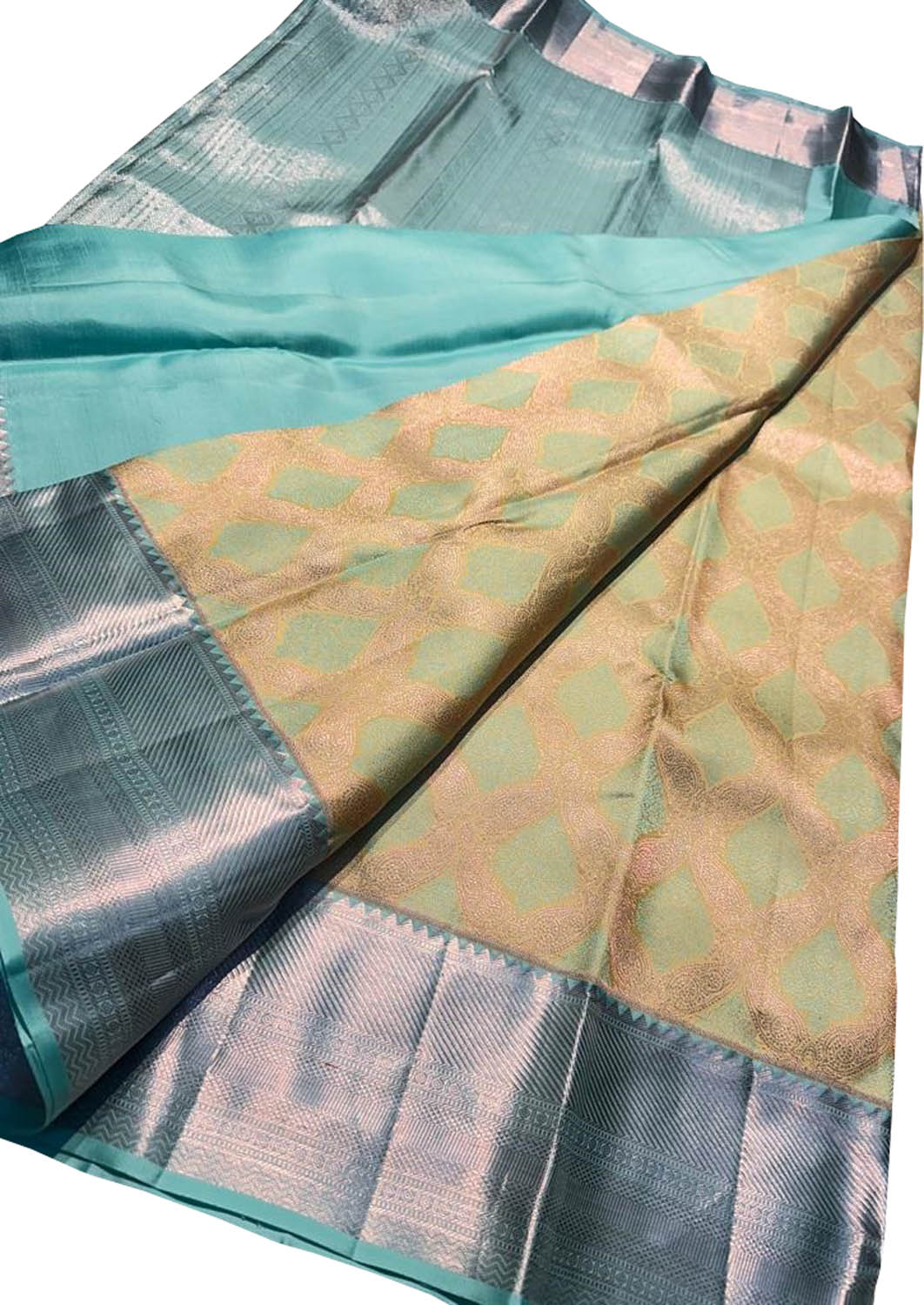 Pastel Kanjeevaram Handloom Pure Silk Saree - Luxurion World