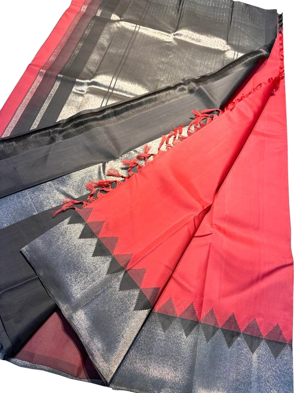 Pink Kanjeevaram Handloom Pure Silk Saree - Luxurion World