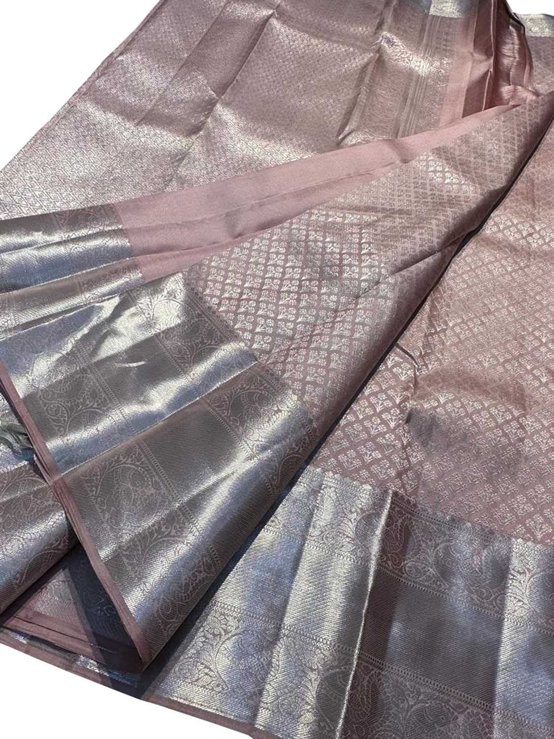 Pastel Kanjeevaram Handloom Pure Silk Saree - Luxurion World
