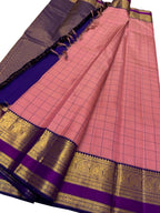 Exquisite Pink Kanjeevaram Handloom Pure Silk Saree: A Timeless Elegance - Luxurion World