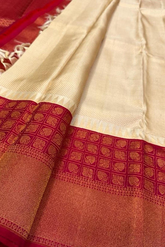 Pastel Kanjeevaram Handloom Pure Silk Saree: Elegant and Timeless