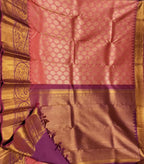 Pink Handloom Kanjeevaram Pure Silk Saree - Luxurion World