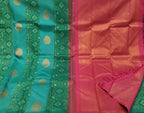 Green Kanjeevaram Handloom Pure Silk Saree - Luxurion World