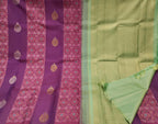 Purple Kanjeevaram Handloom Pure Silk Saree - Luxurion World