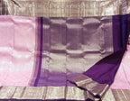 Shop the Best Pink Kanjeevaram Handloom Pure Silk Saree Online - Luxurion World