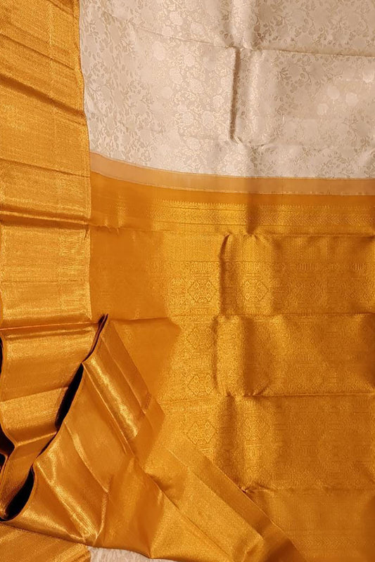 Shop the Latest Pastel Kanjeevaram Handloom Pure Silk Saree Collection - Luxurion World